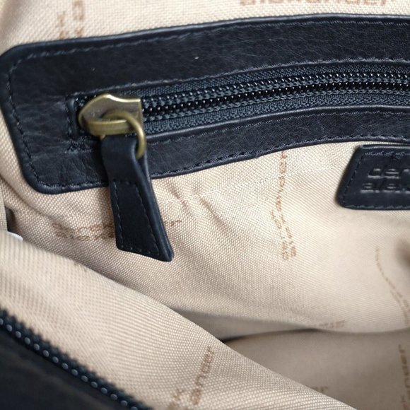 Derek Alexander Super Soft Black Leather Handbag Shoulder Bag 14"x8" Excellent - Picture 16 of 16